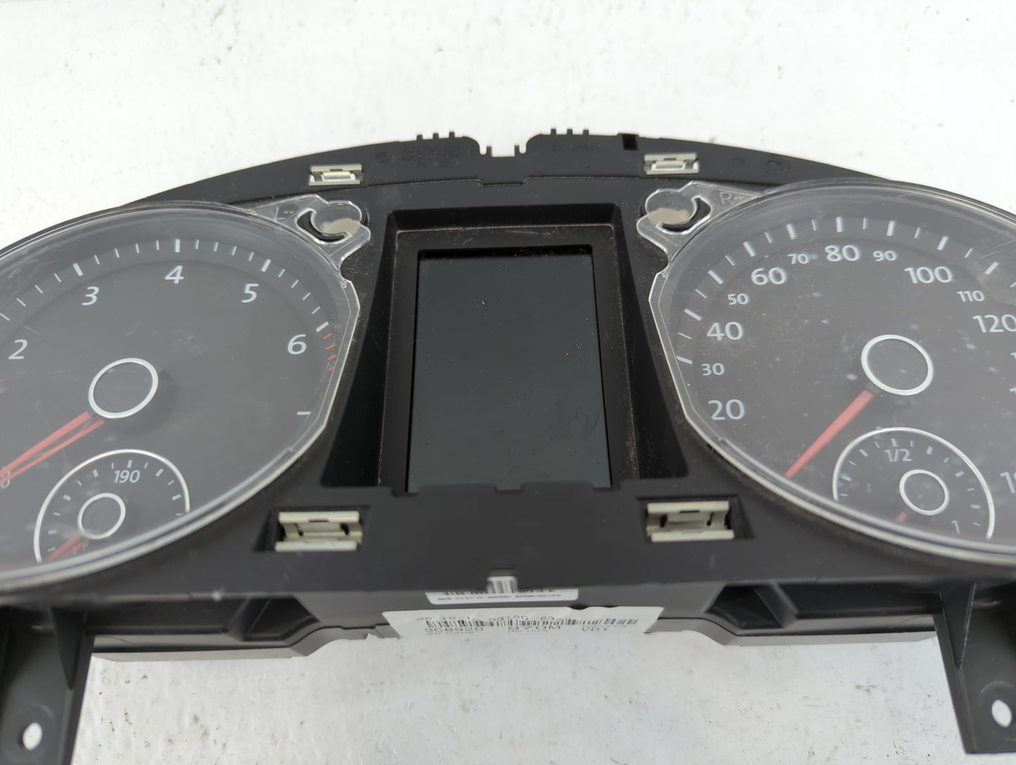 2010-2011 Volkswagen Cc Instrument Cluster Speedometer Gauges P/N:3C8920 970M Fits Fits 2010 2011 OEM Used Auto Parts - Oemusedautoparts1.com