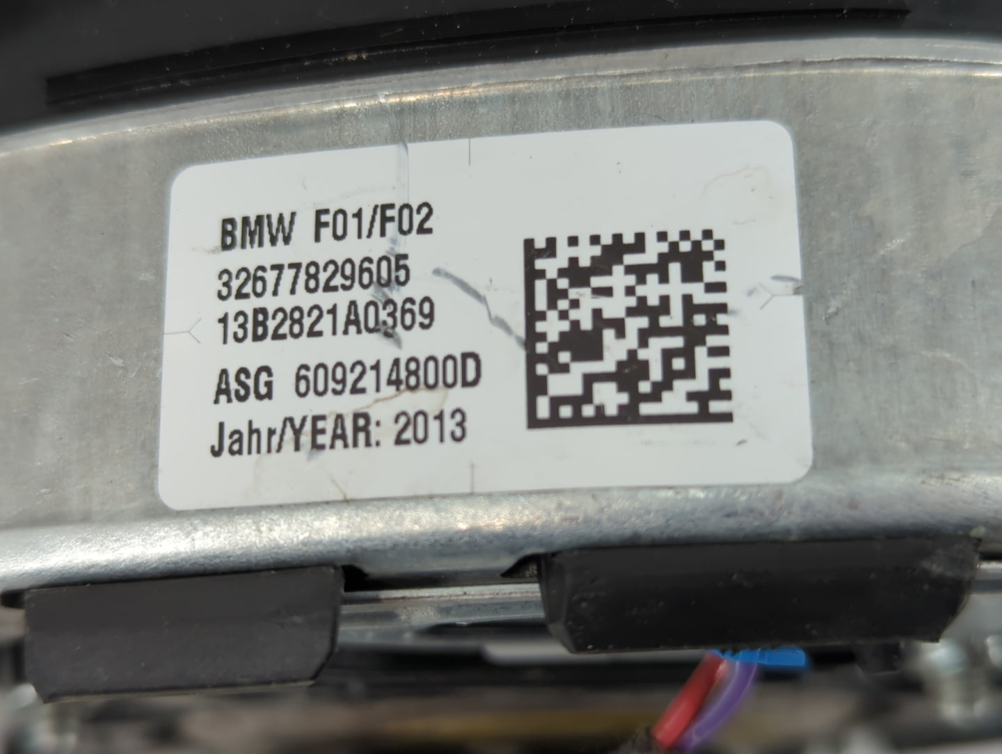 2013 Bmw 750i Air Bag Driver Left Steering Wheel Mounted P/N:32677829605 Fits OEM Used Auto Parts - Oemusedautoparts1.com