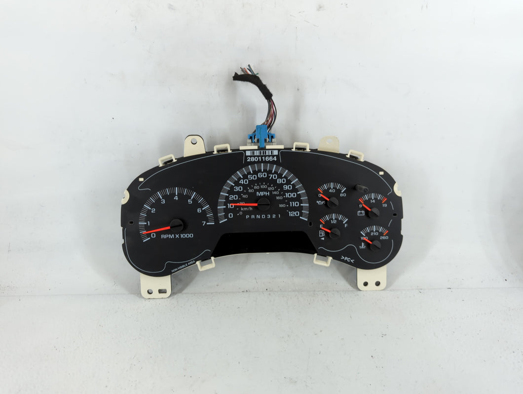 2006-2009 Chevrolet Trailblazer Instrument Cluster Speedometer Gauges P/N:15945375 Fits Fits 2006 2007 2008 2009 OEM Used Auto Parts