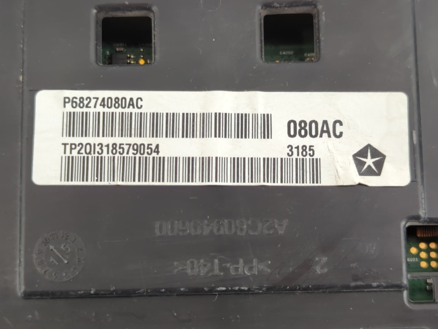 2016 Jeep Cherokee Instrument Cluster Speedometer Gauges P/N:P68274080AC Fits OEM Used Auto Parts - Oemusedautoparts1.com