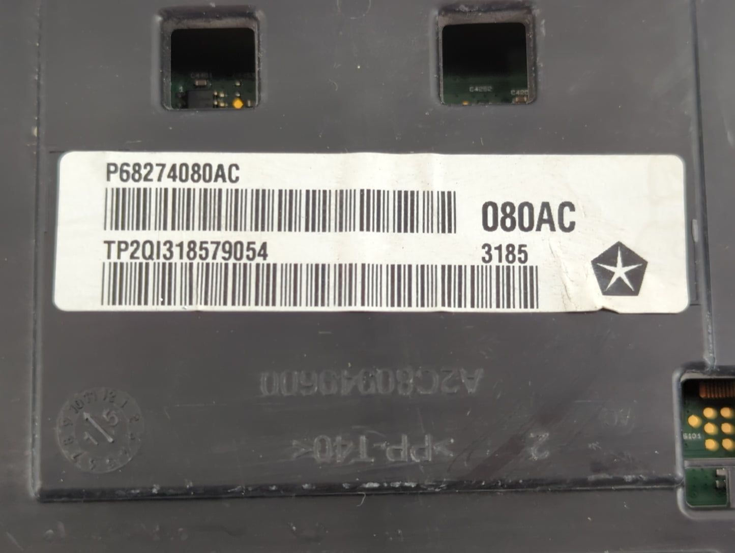 2016 Jeep Cherokee Instrument Cluster Speedometer Gauges P/N:P68274080AC Fits OEM Used Auto Parts - Oemusedautoparts1.com