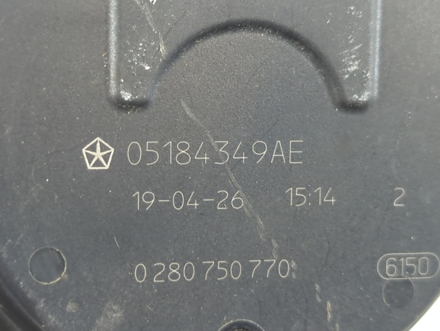 2011-2022 Chrysler 300 Throttle Body P/N:0 280 750 770 05184349AE Fits OEM Used Auto Parts - Oemusedautoparts1.com