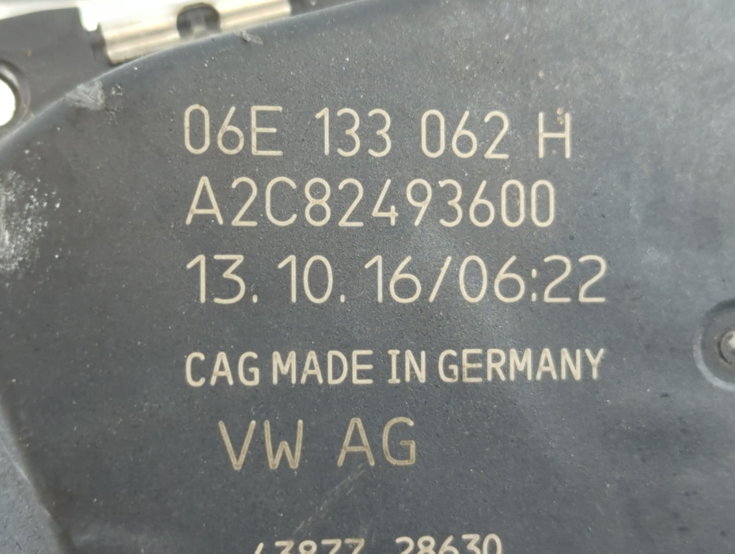 2011-2019 Audi Q7 Throttle Body P/N:A2C82493600 06E 133 062 H Fits OEM Used Auto Parts - Oemusedautoparts1.com