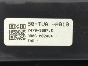 2018-2020 Honda Accord Fusebox Fuse Box Panel Relay Module P/N:7470-5367 50-TVA-A010 Fits Fits 2018 2019 2020 OEM Used Auto Parts