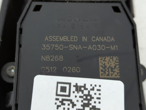 2007-2011 Honda Civic Master Power Window Switch Replacement Driver Side Left P/N:35750-SNA-A030-M1 Fits OEM Used Auto Parts