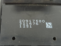 2011-2013 Chevrolet Cruze Master Power Window Switch Replacement Driver Side Left P/N:321476 20917580 Fits Fits 2011 2012 2013 OEM Used Auto Parts - Oemusedautoparts1.com