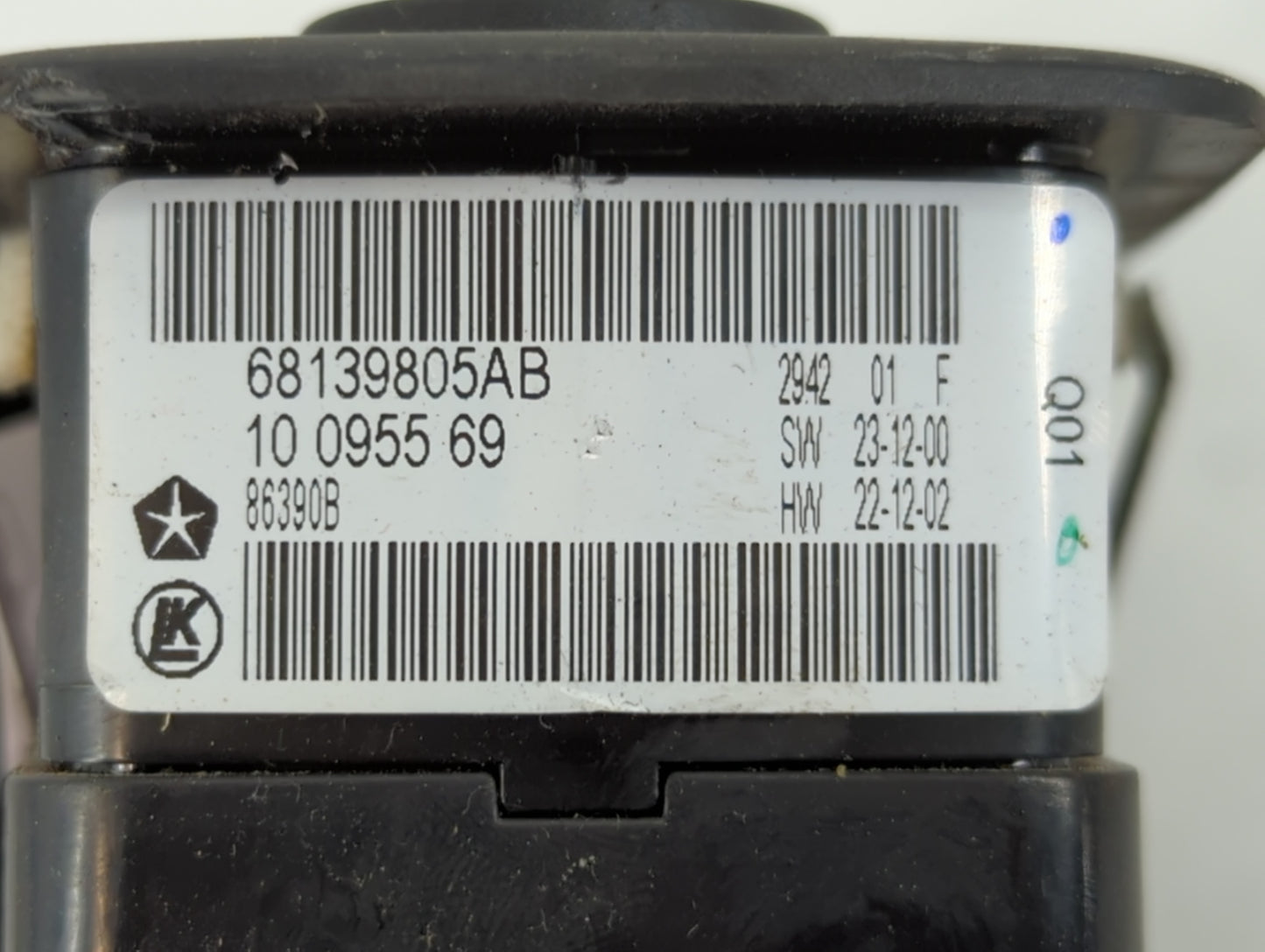 2011-2014 Dodge Charger Master Power Window Switch Replacement Driver Side Left P/N:68139805AB Fits OEM Used Auto Parts - Oemusedautoparts1.com
