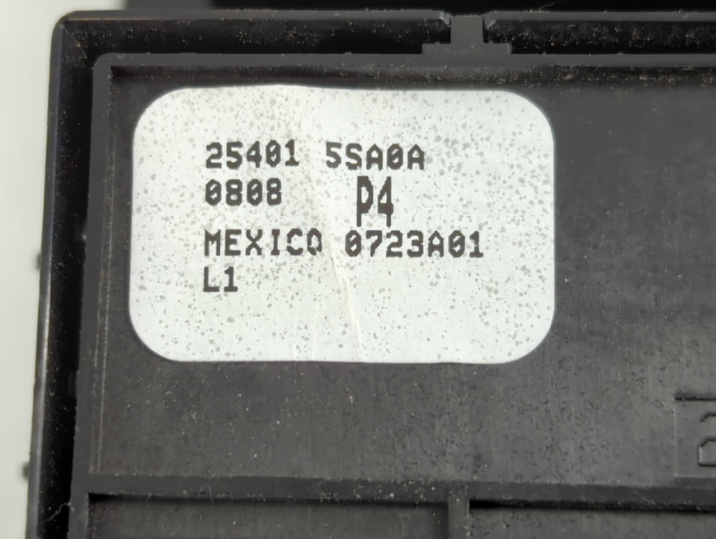 2018-2021 Nissan Leaf Master Power Window Switch Replacement Driver Side Left P/N:25401 5SA0A Fits Fits 2018 2019 2020 2021 OEM Used Auto Parts - Oemusedautoparts1.com