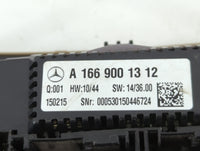 2015 Mercedes-Benz Ml250 Climate Control Module Temperature AC/Heater Replacement P/N:A 166 900 13 12 Fits Fits 2016 OEM Used Auto Parts - Oemusedautoparts1.com
