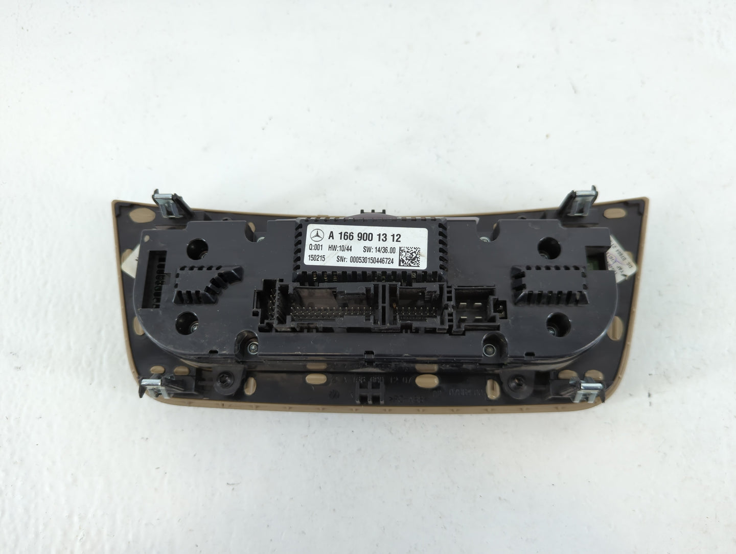 2015 Mercedes-Benz Ml250 Climate Control Module Temperature AC/Heater Replacement P/N:A 166 900 13 12 Fits Fits 2016 OEM Used Auto Parts - Oemusedautoparts1.com
