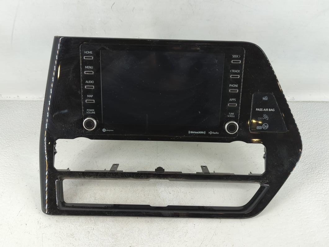 2020-2022 Toyota Highlander Radio AM FM Cd Player Receiver Replacement P/N:86140-0E340 Fits Fits 2020 2021 2022 OEM Used Auto Parts