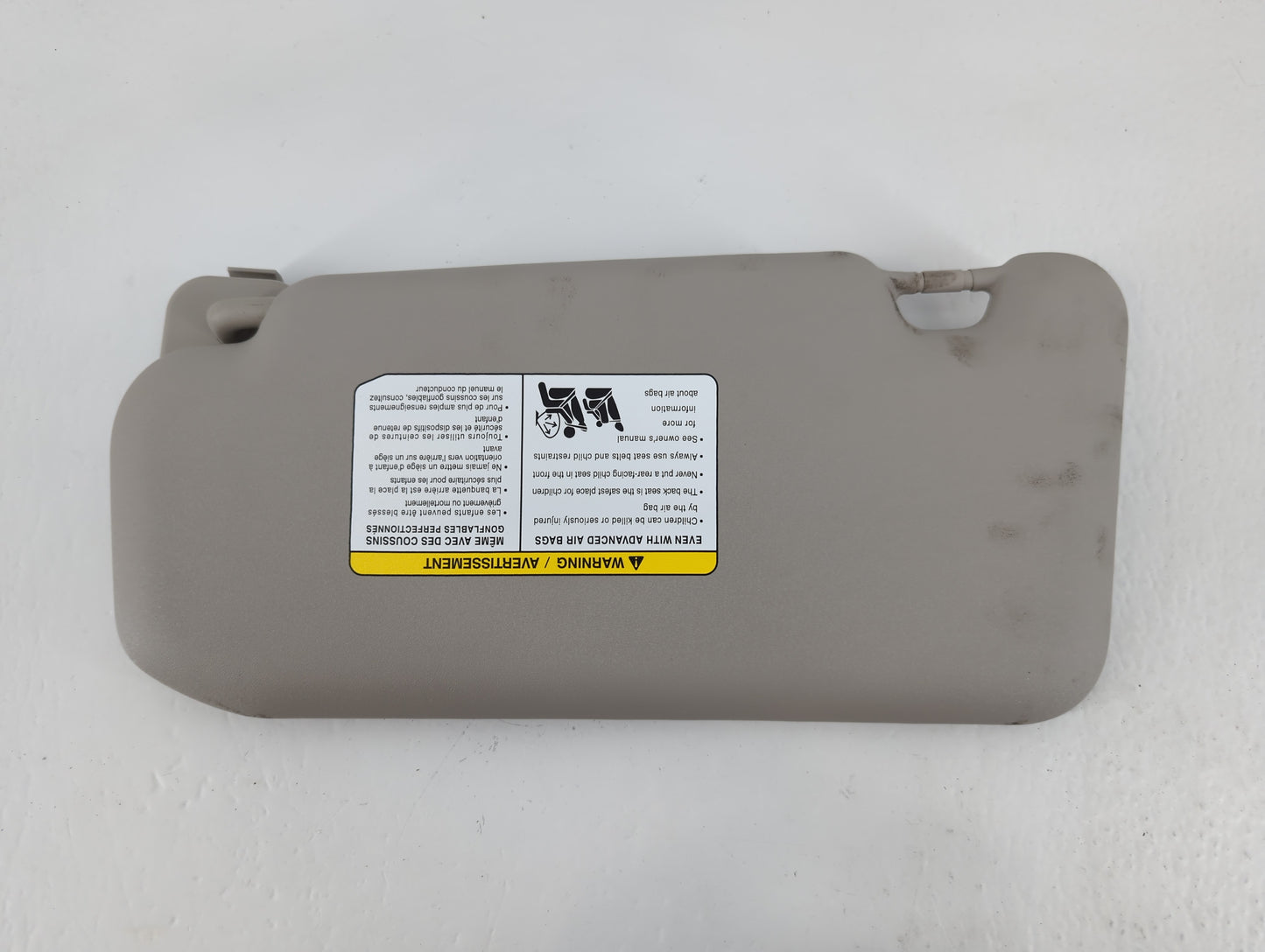 2020-2022 Nissan Sentra Sun Visor Shade Replacement Passenger Right Mirror Fits Fits 2020 2021 2022 OEM Used Auto Parts - Oemusedautoparts1.com