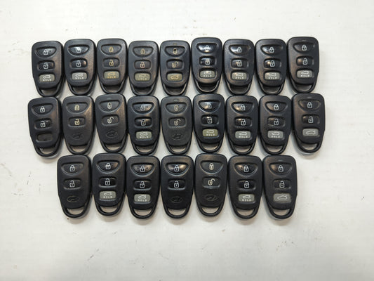 Lot of 25 Hyundai Keyless Entry Remote Fob MIXED FCC IDS MIXED PART - Oemusedautoparts1.com