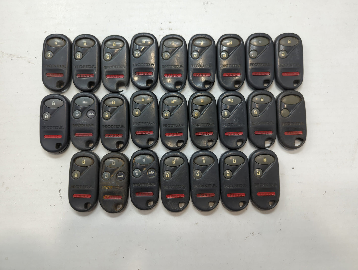 Lot of 25 Honda Keyless Entry Remote Fob MIXED FCC IDS MIXED PART NUMBERS - Oemusedautoparts1.com