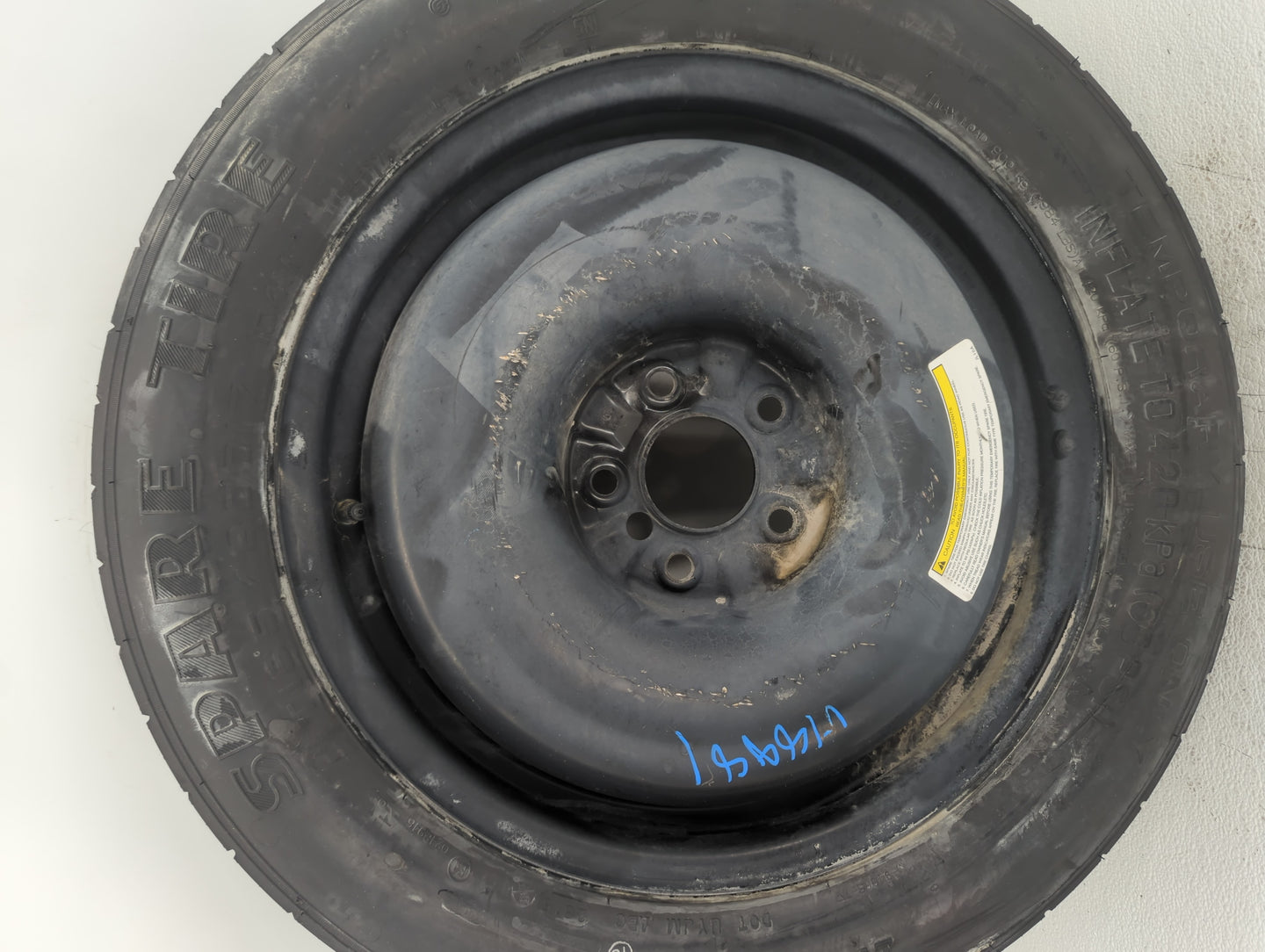 2014-2017 Infiniti Qx50 Spare Donut Tire Wheel Rim Oem - Oemusedautoparts1.com