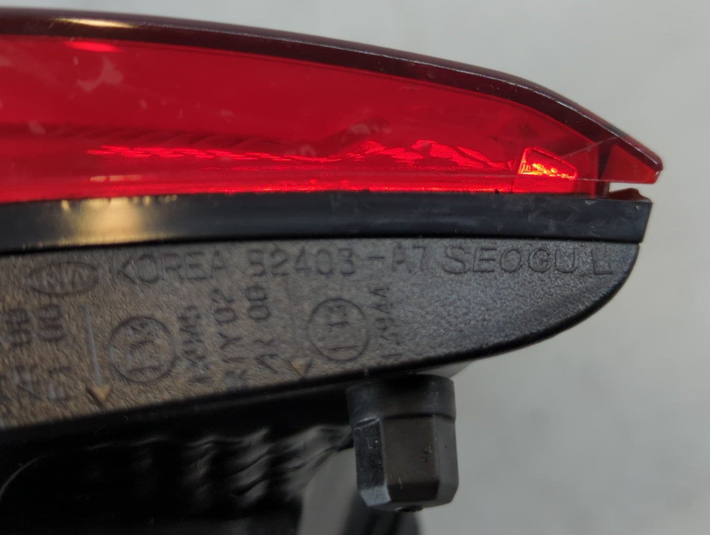 2014-2017 Kia Forte Tail Light Assembly Driver Left OEM P/N:52403-A7 Fits Fits 2014 2015 2016 2017 OEM Used Auto Parts - Oemusedautoparts1.com