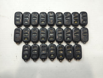 compare product Lot of 25 Toyota Keyless Entry Remote Fob MIXED FCC IDS MIXED PART