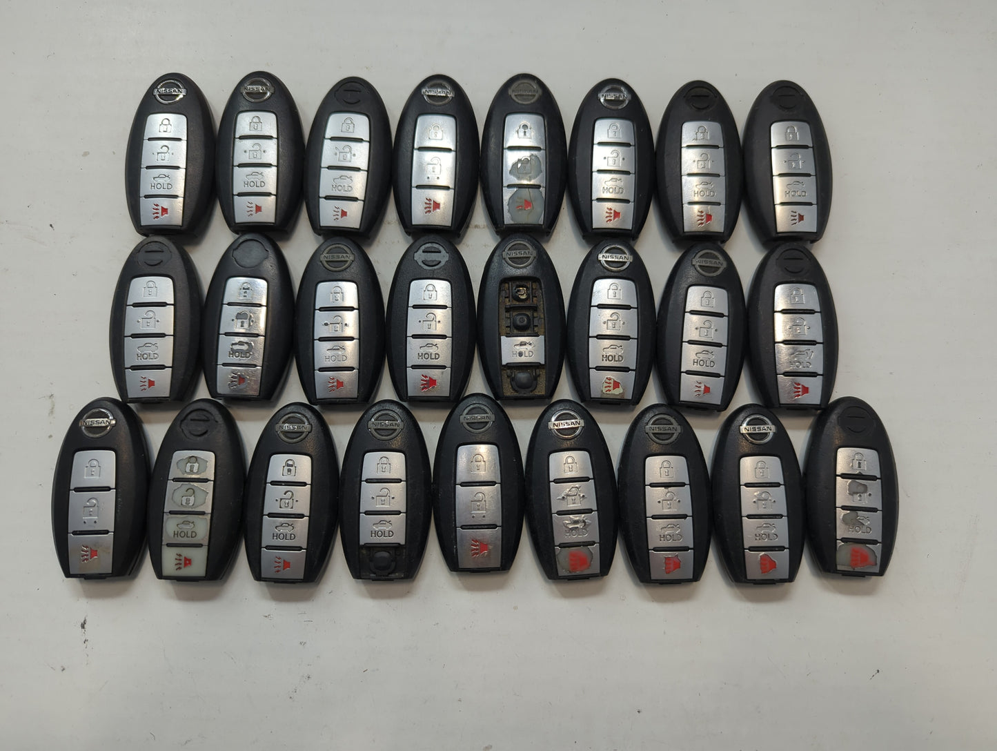 Lot of 25 Nissan Keyless Entry Remote Fob MIXED FCC IDS MIXED PART - Oemusedautoparts1.com