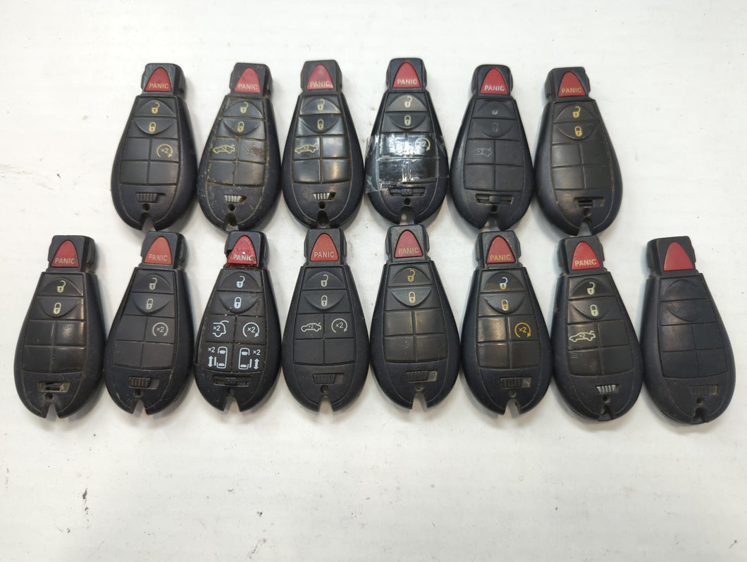 Lot of 19 Dodge Keyless Entry Remote Fob MIXED FCC IDS MIXED PART NUMBERS