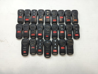compare product Lot of 25 Nissan Keyless Entry Remote Fob MIXED FCC IDS MIXED PART