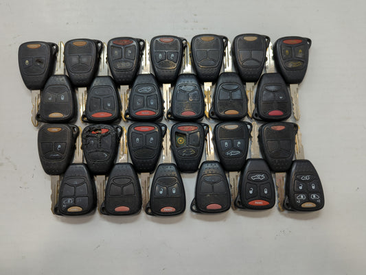 Lot of 25 Dodge Keyless Entry Remote Fob MIXED FCC IDS MIXED PART NUMBERS - Oemusedautoparts1.com