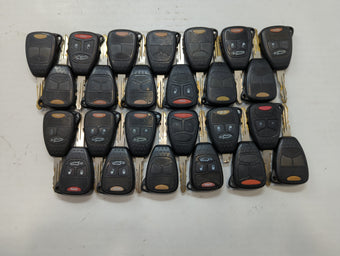 compare product Lot of 25 Dodge Keyless Entry Remote Fob MIXED FCC IDS MIXED PART NUMBERS