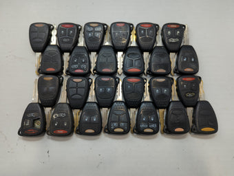 compare product Lot of 25 Dodge Keyless Entry Remote Fob MIXED FCC IDS MIXED PART NUMBERS