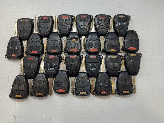 Lot of 25 Dodge Keyless Entry Remote Fob MIXED FCC IDS MIXED PART NUMBERS - Oemusedautoparts1.com