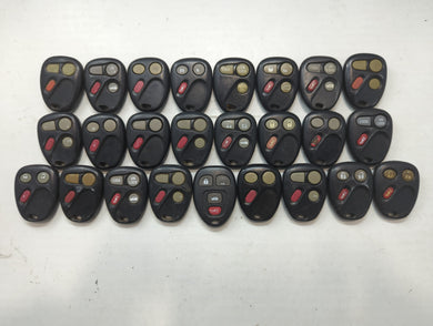 Lot of 25 Chevrolet Keyless Entry Remote Fob MIXED FCC IDS MIXED PART