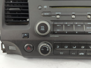 2009-2011 Honda Civic Radio AM FM Cd Player Receiver Replacement P/N:39100-SNA-A620-M1 Fits Fits 2009 2010 2011 OEM Used Auto Parts