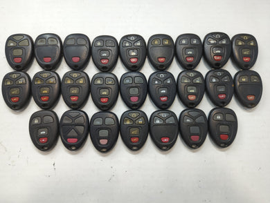 Lot of 25 Chevrolet Keyless Entry Remote Fob MIXED FCC IDS MIXED PART