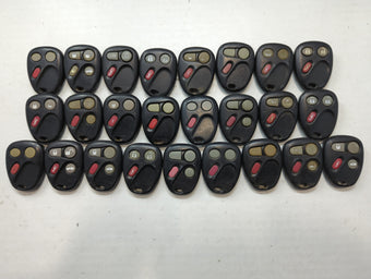 compare product Lot of 25 Chevrolet Keyless Entry Remote Fob MIXED FCC IDS MIXED PART