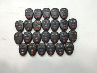 Lot of 25 Chevrolet Keyless Entry Remote Fob MIXED FCC IDS MIXED PART