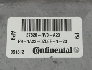 2012 Honda Odyssey PCM Engine Control Computer ECU ECM PCU OEM P/N:37820-RV0-A23 Fits OEM Used Auto Parts