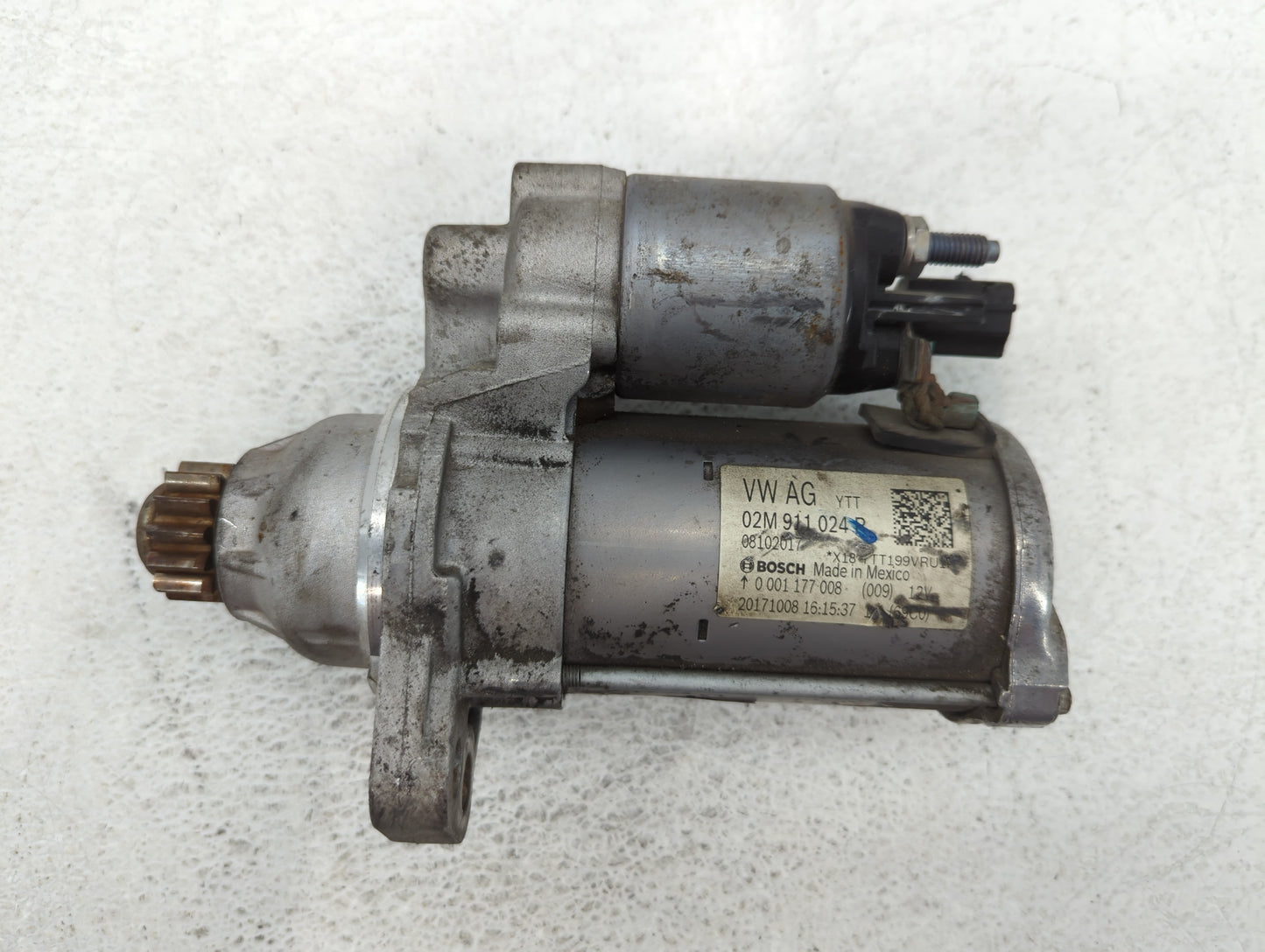 2014 Volkswagen Jetta Car Starter Motor Solenoid OEM P/N:02M 911 024 P Fits Fits 2015 2016 2017 2018 2019 2020 2021 2022 OEM Used Auto Parts - Oemusedautoparts1.com