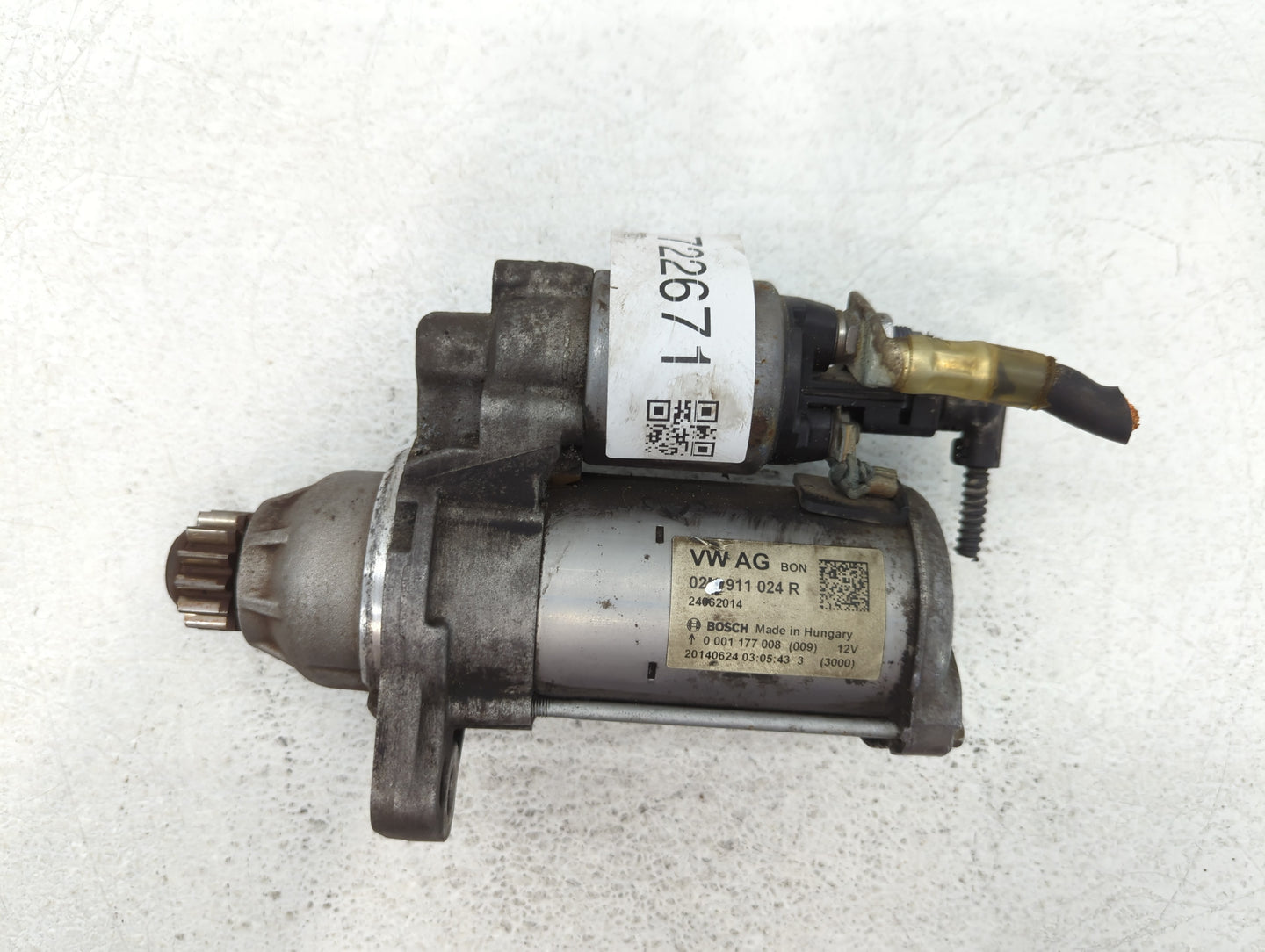 2014 Volkswagen Jetta Car Starter Motor Solenoid OEM P/N:02M 911 024 R Fits Fits 2015 2016 2017 2018 2019 2020 2021 2022 OEM Used Auto Parts - Oemusedautoparts1.com