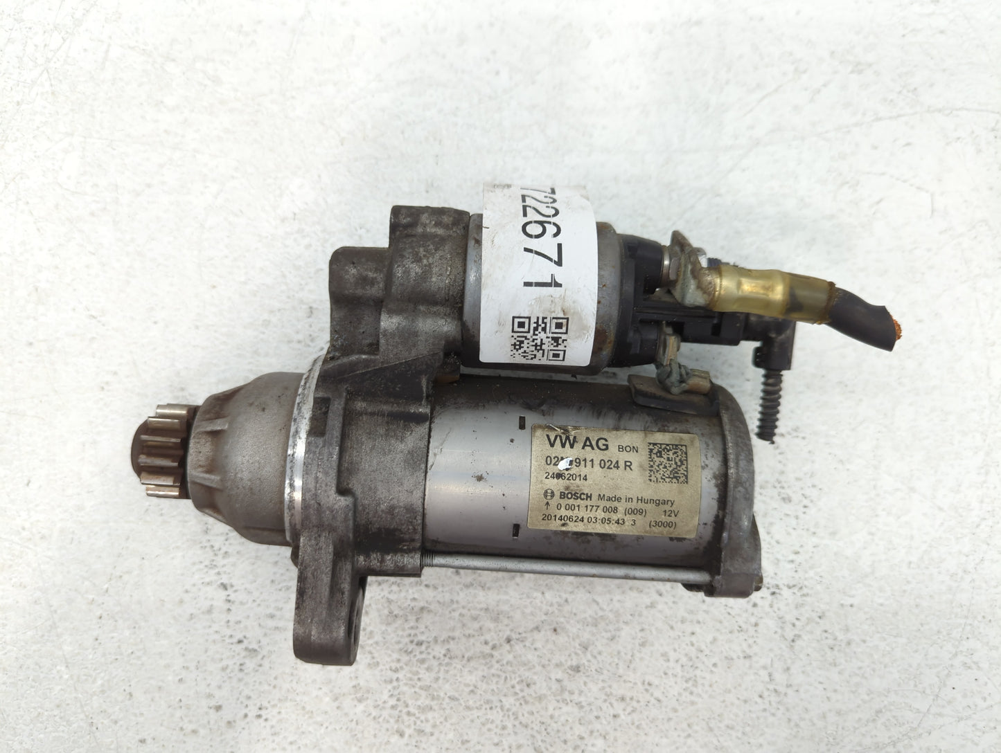 2014 Volkswagen Jetta Car Starter Motor Solenoid OEM P/N:02M 911 024 R Fits Fits 2015 2016 2017 2018 2019 2020 2021 2022 OEM Used Auto Parts - Oemusedautoparts1.com