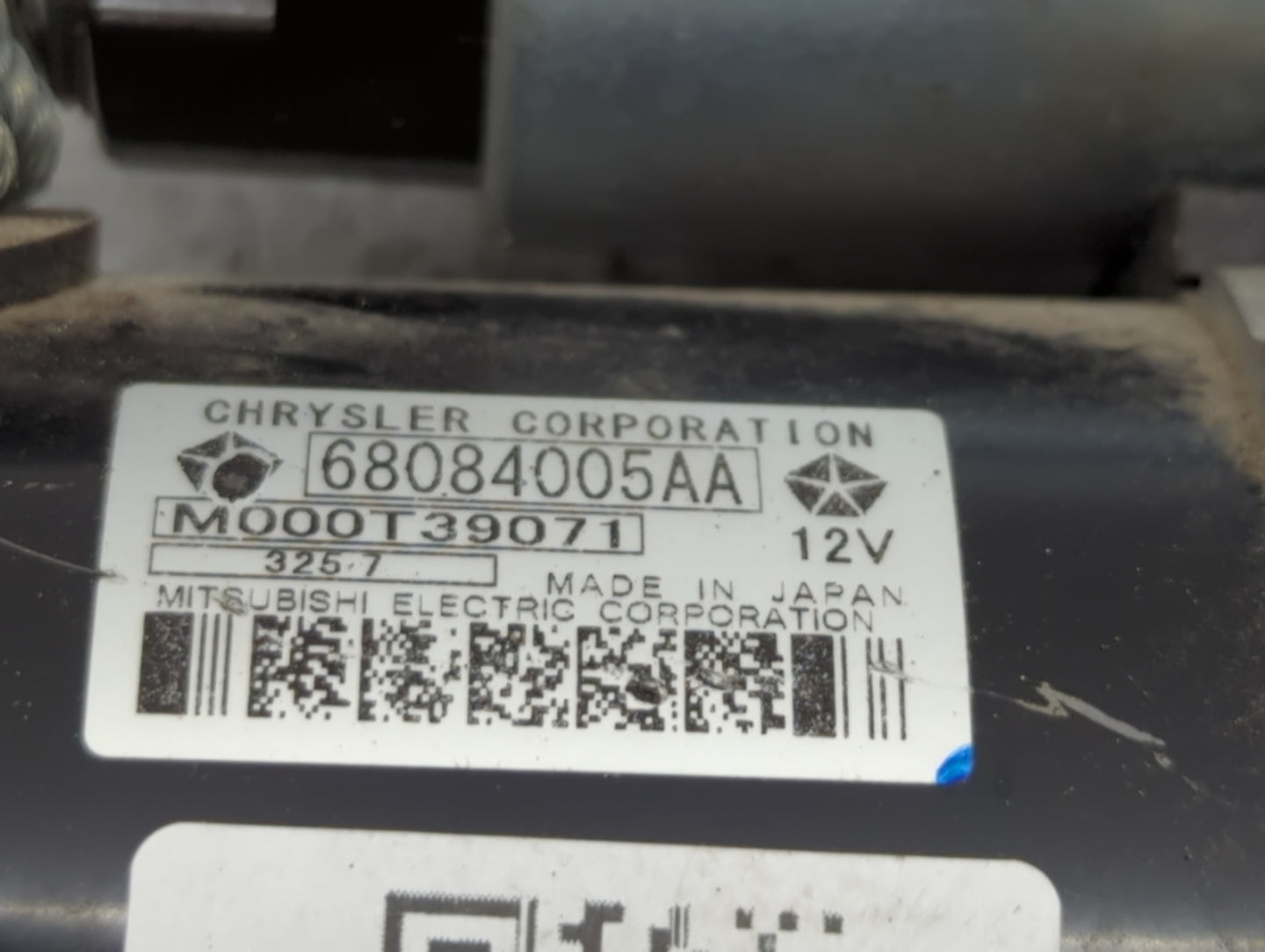 2015-2021 Jeep Renegade Car Starter Motor Solenoid OEM P/N:M000T39071 68084005AA Fits OEM Used Auto Parts - Oemusedautoparts1.com