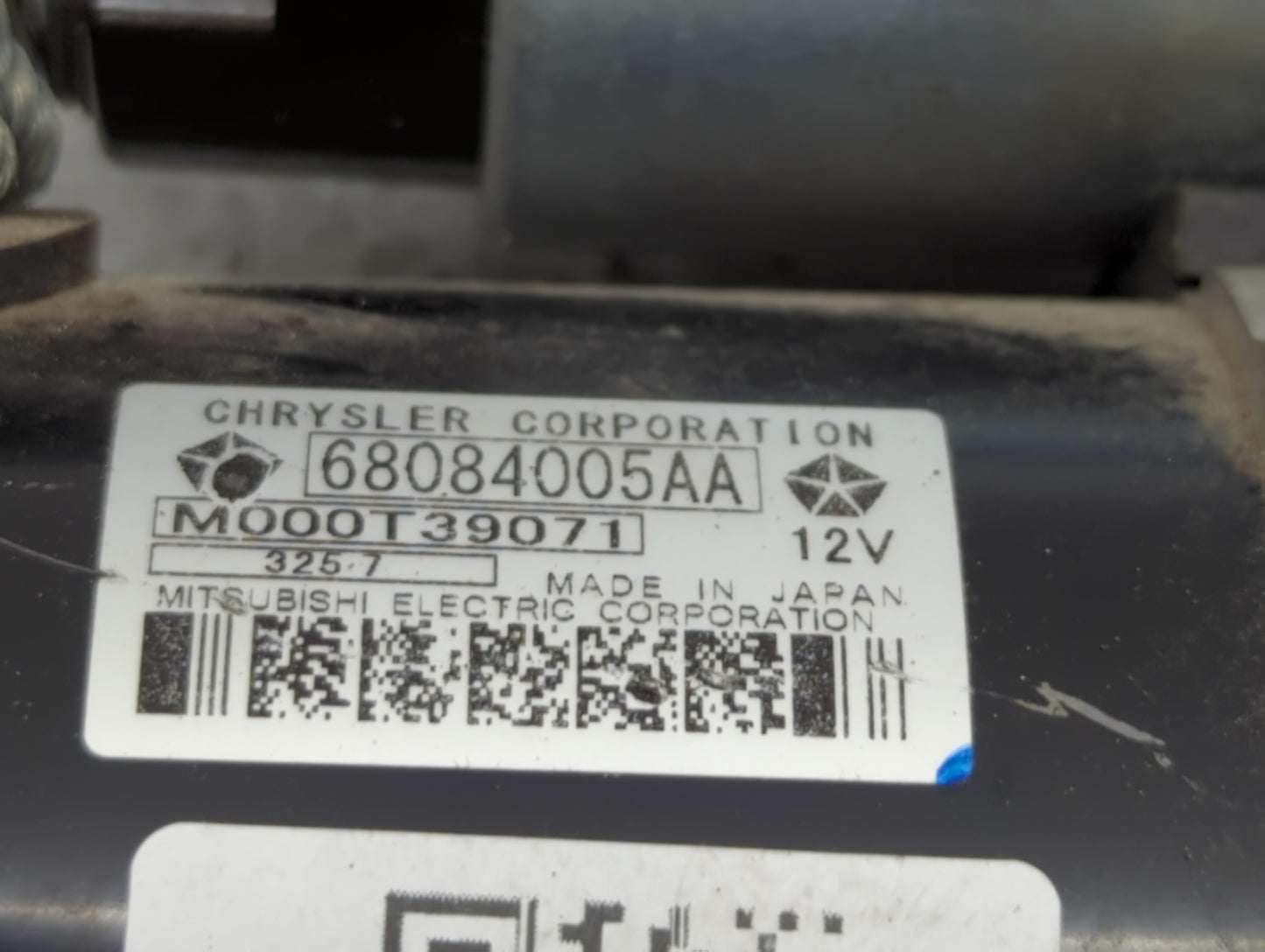 2015-2021 Jeep Renegade Car Starter Motor Solenoid OEM P/N:M000T39071 68084005AA Fits OEM Used Auto Parts - Oemusedautoparts1.com