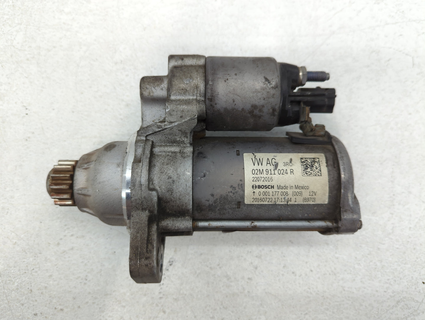 2014 Volkswagen Jetta Car Starter Motor Solenoid OEM P/N:02M 911 024 R Fits Fits 2015 2016 2017 2018 2019 2020 2021 2022 OEM Used Auto Parts - Oemusedautoparts1.com