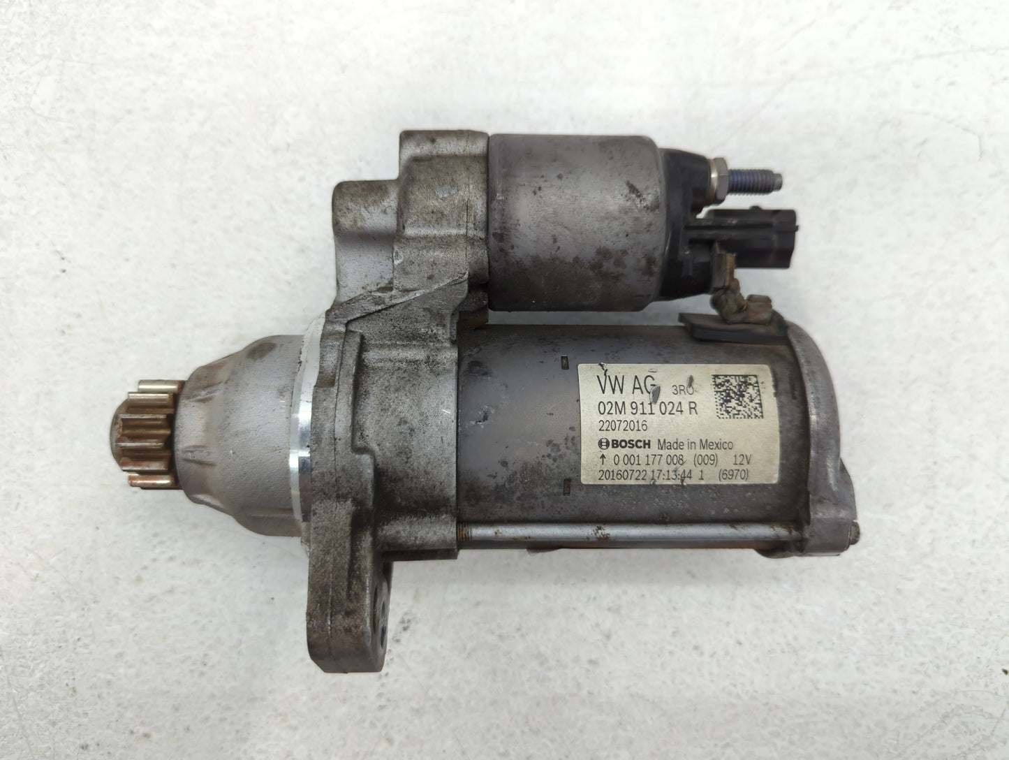 2014 Volkswagen Jetta Car Starter Motor Solenoid OEM P/N:02M 911 024 R Fits Fits 2015 2016 2017 2018 2019 2020 2021 2022 OEM Used Auto Parts - Oemusedautoparts1.com