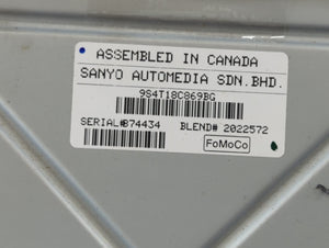 2010-2011 Ford Focus Radio AM FM Cd Player Receiver Replacement P/N:9S4T18C869BG Fits Fits 2010 2011 OEM Used Auto Parts