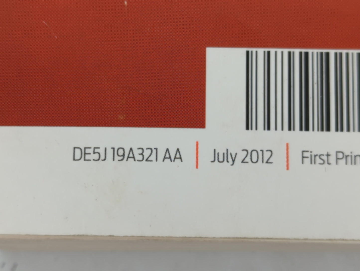 2013 Ford Fusion Owners Manual Book Guide P/N:DE5J 19A321 AA OEM Used Auto Parts - Oemusedautoparts1.com