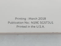 2019 Infiniti Q70 Owners Manual Book Guide P/N:N19E SG5TJU1 OEM Used Auto Parts - Oemusedautoparts1.com