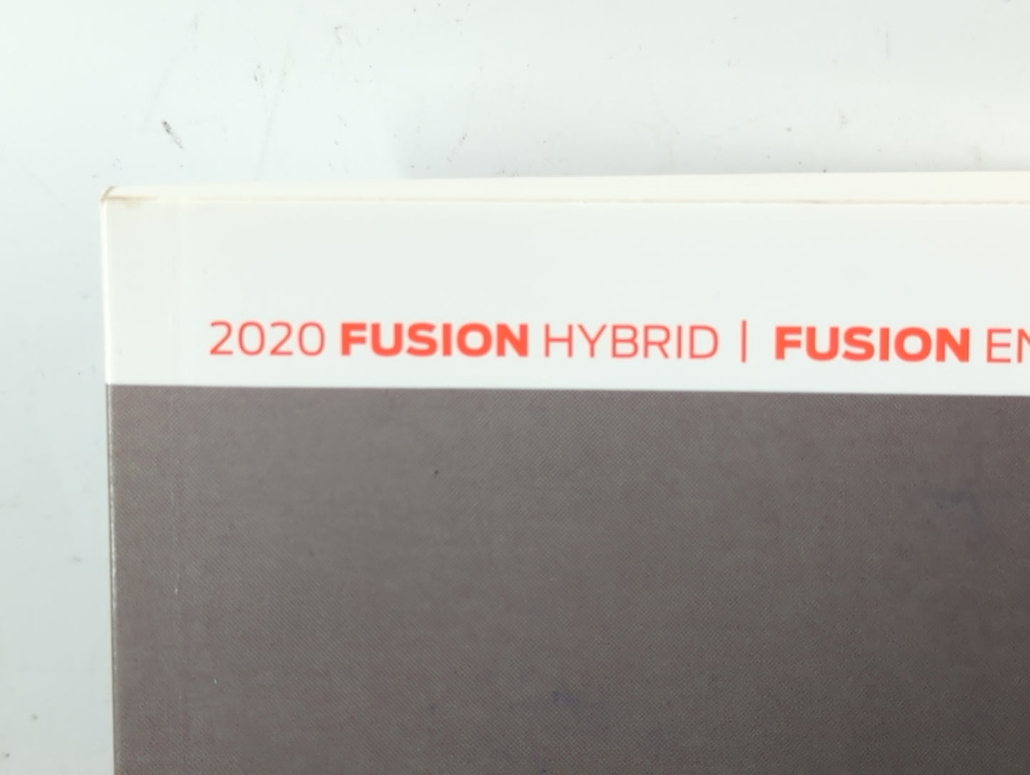 2020 Ford Fusion Owners Manual Book Guide P/N:LE5J 19A321 HB OEM Used Auto Parts - Oemusedautoparts1.com