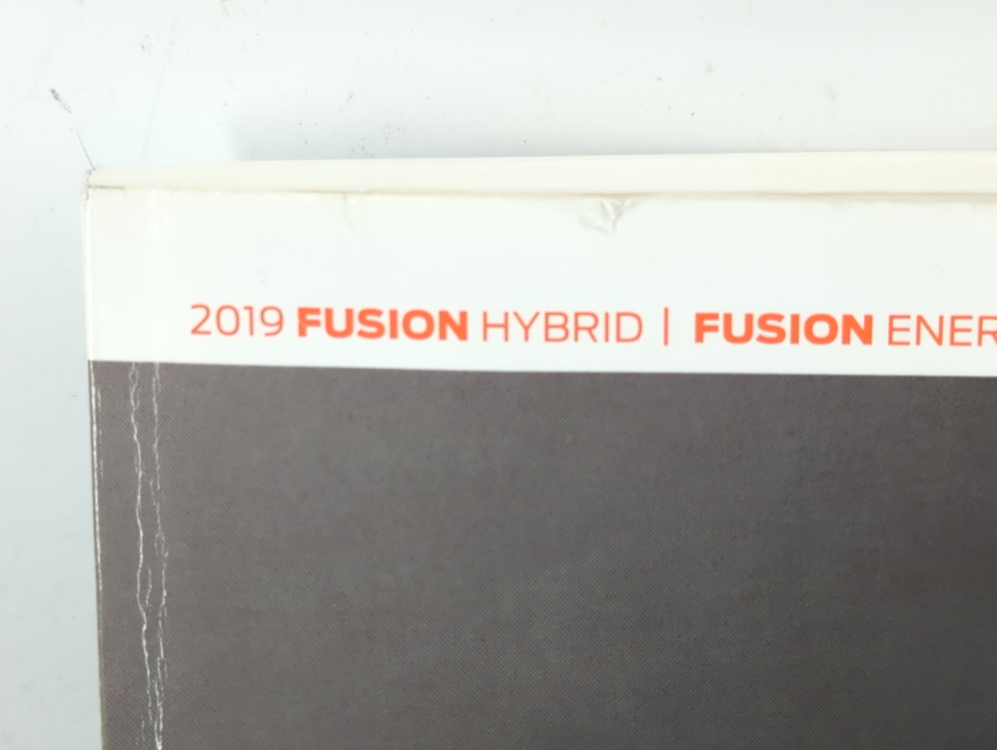 2019 Ford Fusion Owners Manual Book Guide P/N:KE5J 19A321 HA OEM Used Auto Parts - Oemusedautoparts1.com