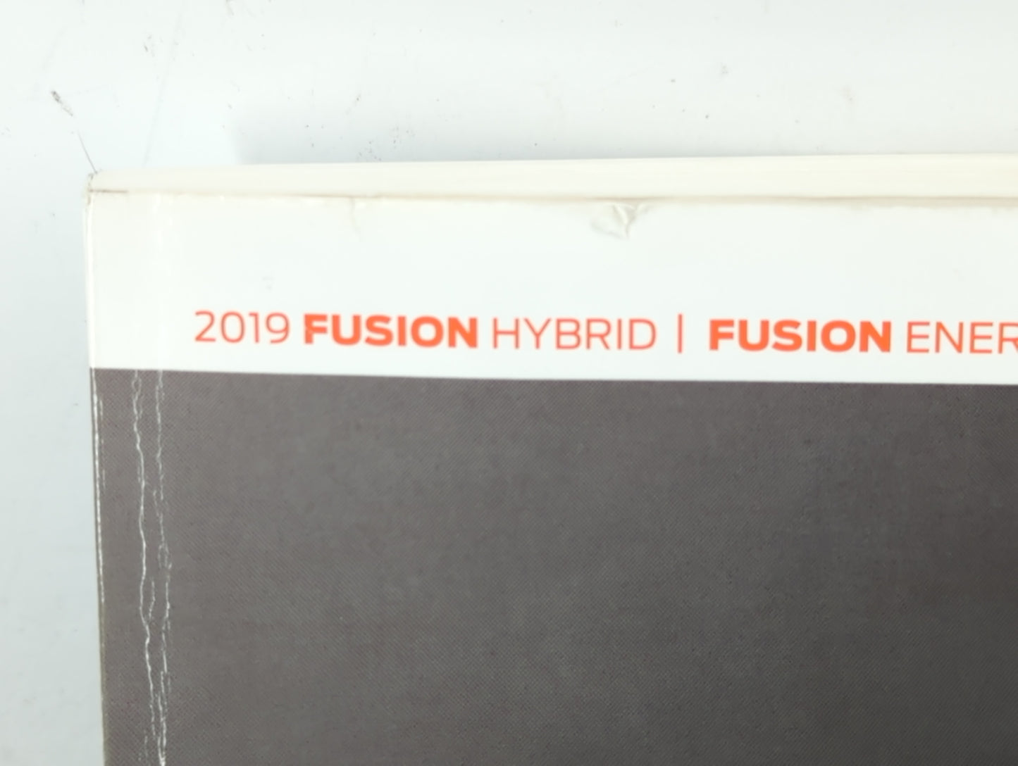 2019 Ford Fusion Owners Manual Book Guide P/N:KE5J 19A321 HA OEM Used Auto Parts - Oemusedautoparts1.com