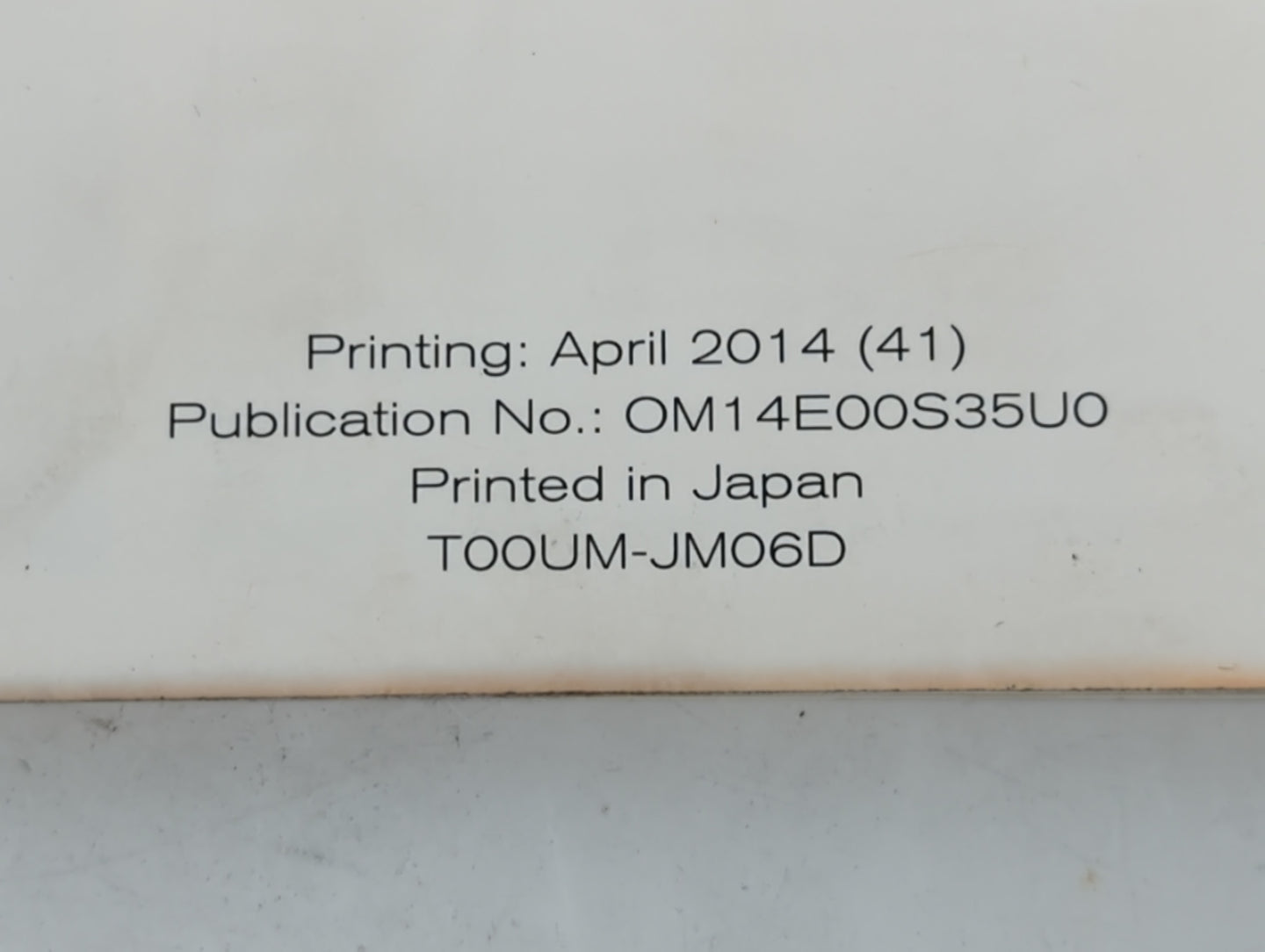 2014 Nissan Rogue Select Owners Manual Book Guide P/N:T00UM-JM06D OEM Used Auto Parts - Oemusedautoparts1.com