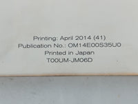 2014 Nissan Rogue Select Owners Manual Book Guide P/N:T00UM-JM06D OEM Used Auto Parts - Oemusedautoparts1.com