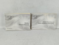 2021 Chevrolet Malibu Owners Manual Book Guide P/N:84523389 A OEM Used Auto Parts - Oemusedautoparts1.com